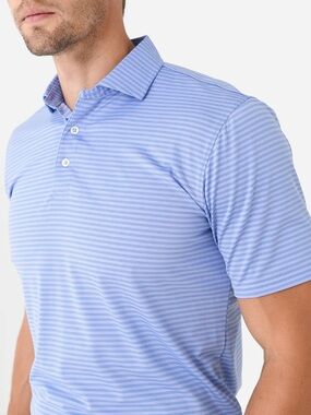 Holderness & Bourne The Landale Polo Riviera Stripe Size Men’s Medium